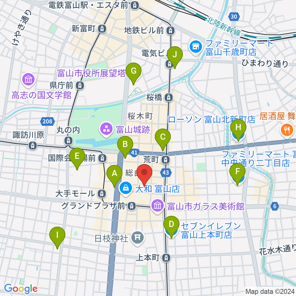 ほとり座周辺のコンビニエンスストア一覧地図