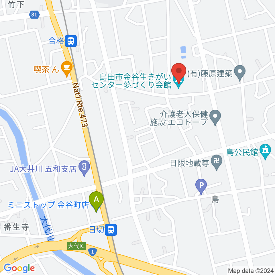 夢づくり会館周辺のコンビニエンスストア一覧地図