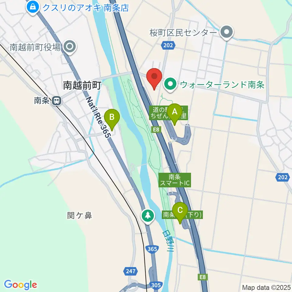 南越前文化会館周辺のコンビニエンスストア一覧地図