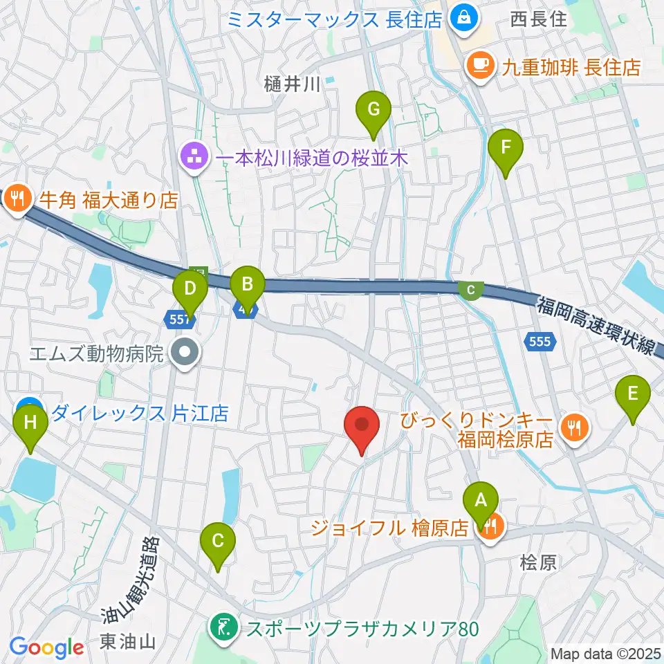 T&Sスタジオ周辺のコンビニエンスストア一覧地図