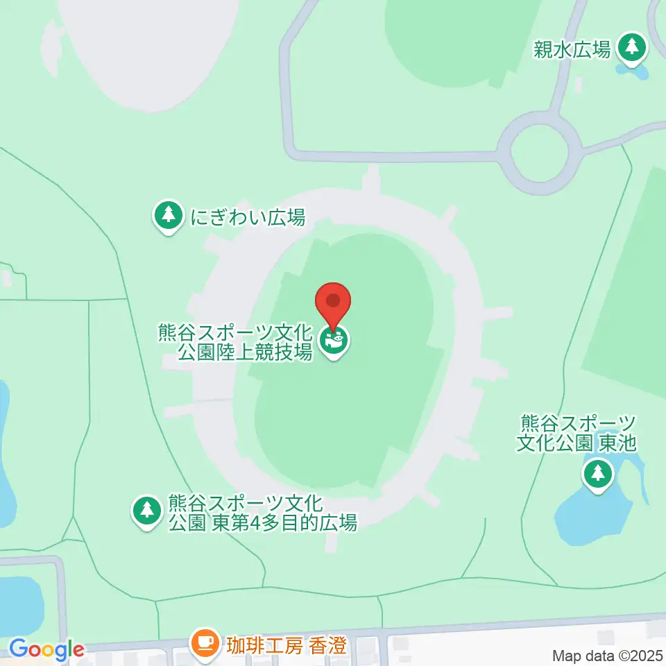 熊谷スポーツ文化公園陸上競技場周辺のコンビニエンスストア一覧地図