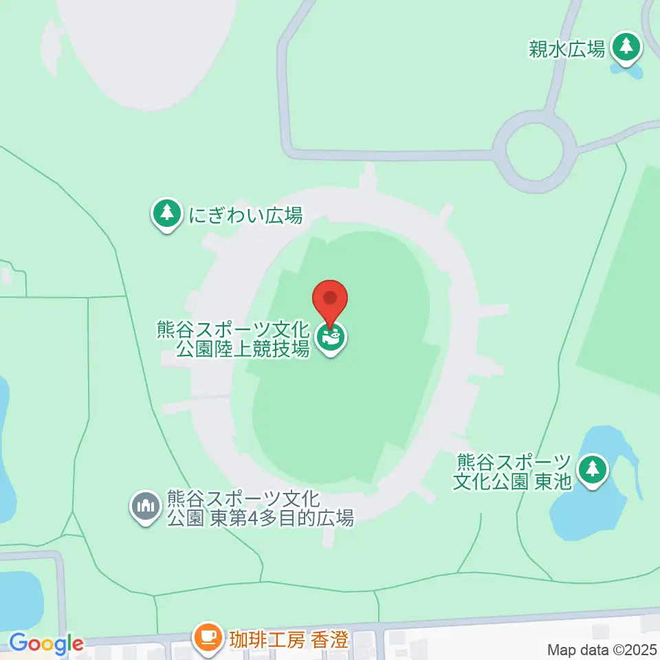 熊谷スポーツ文化公園陸上競技場周辺のコンビニエンスストア一覧地図