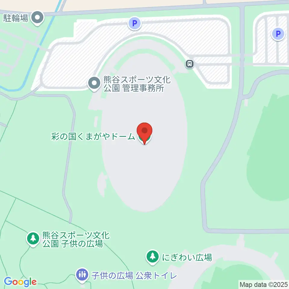 彩の国くまがやドーム周辺のコンビニエンスストア一覧地図