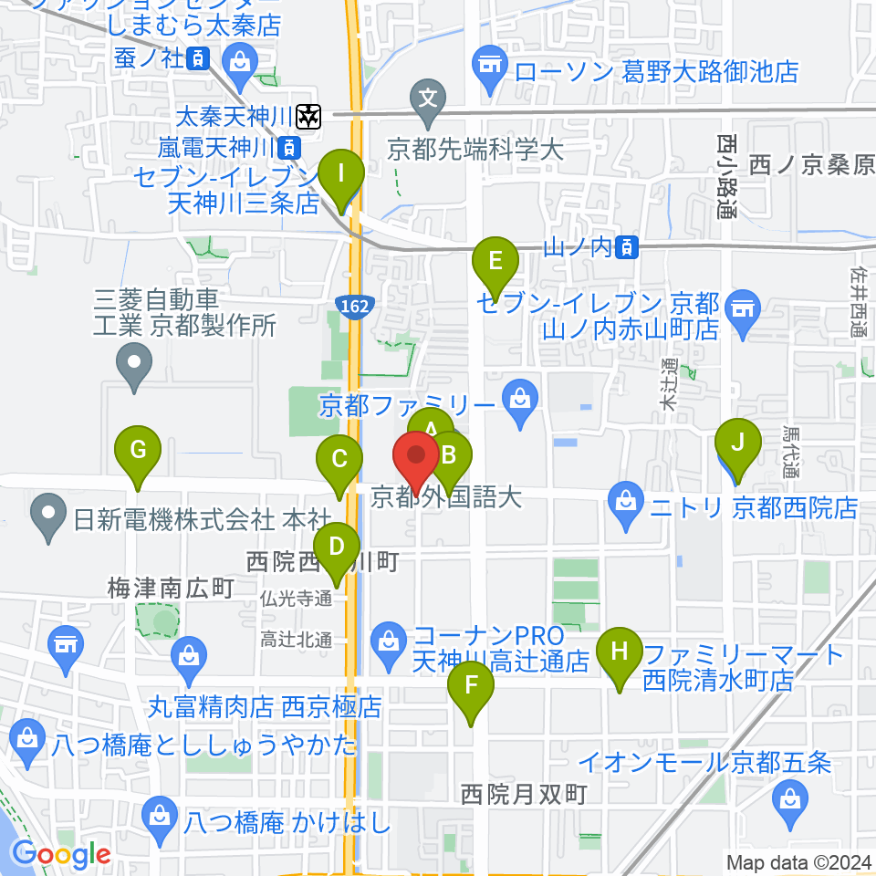 スタジオレンス周辺のコンビニエンスストア一覧地図