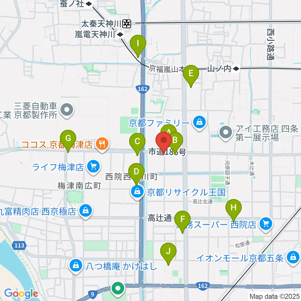 スタジオレンス周辺のコンビニエンスストア一覧地図