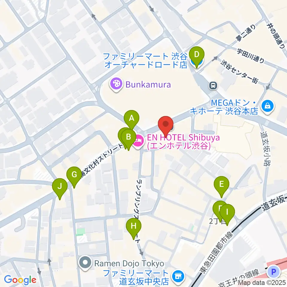 渋谷Studio Freedom周辺のコンビニエンスストア一覧地図