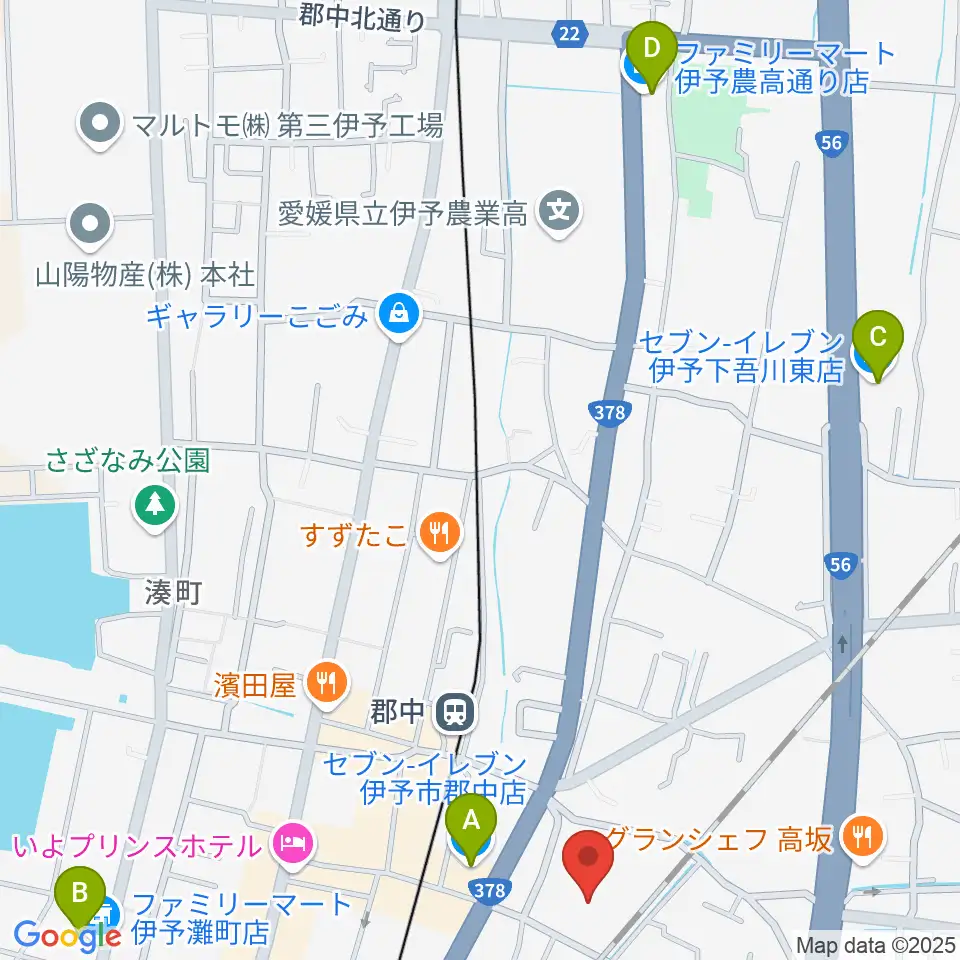 IYO夢みらい館周辺のコンビニエンスストア一覧地図