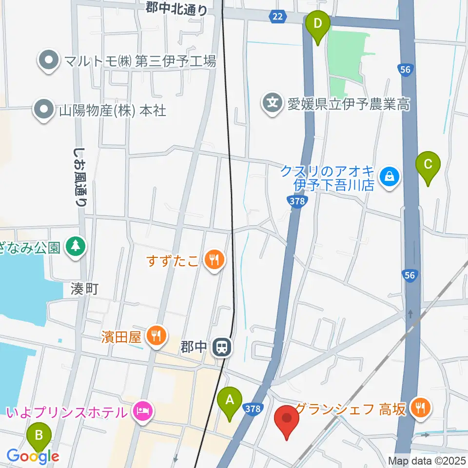IYO夢みらい館周辺のコンビニエンスストア一覧地図