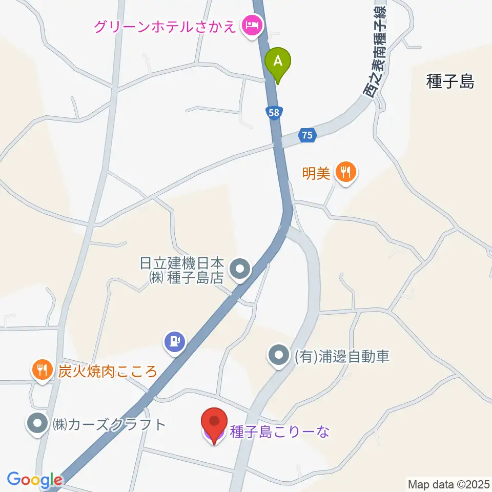 種子島こりーな周辺のコンビニエンスストア一覧地図