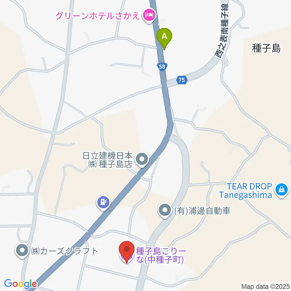 種子島こりーな周辺のコンビニエンスストア一覧地図