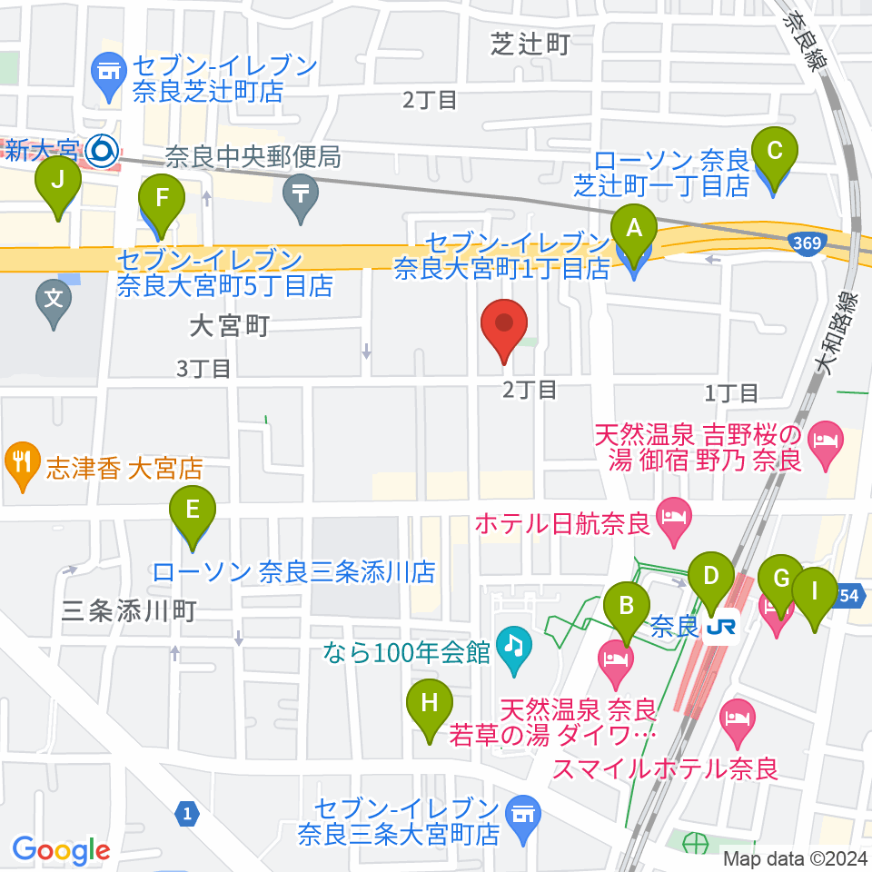 スターヒルスタジオ周辺のコンビニエンスストア一覧地図