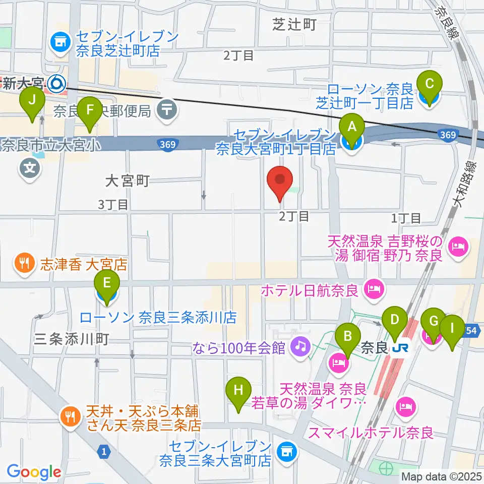 スターヒルスタジオ周辺のコンビニエンスストア一覧地図
