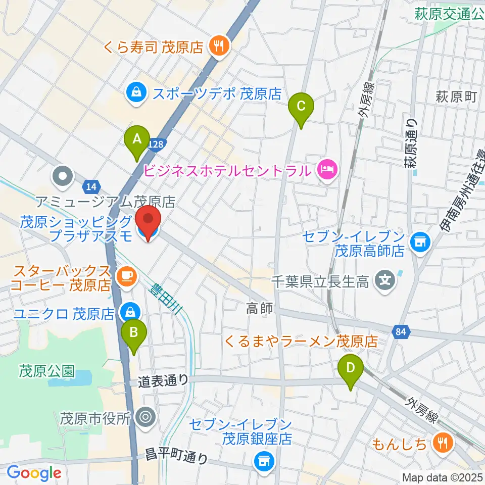 ASMO劇場周辺のコンビニエンスストア一覧地図