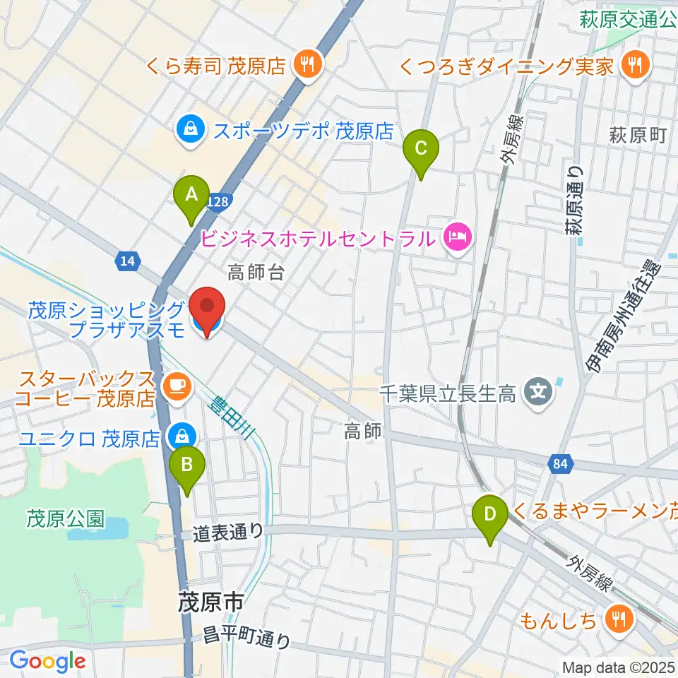 ASMO劇場周辺のコンビニエンスストア一覧地図