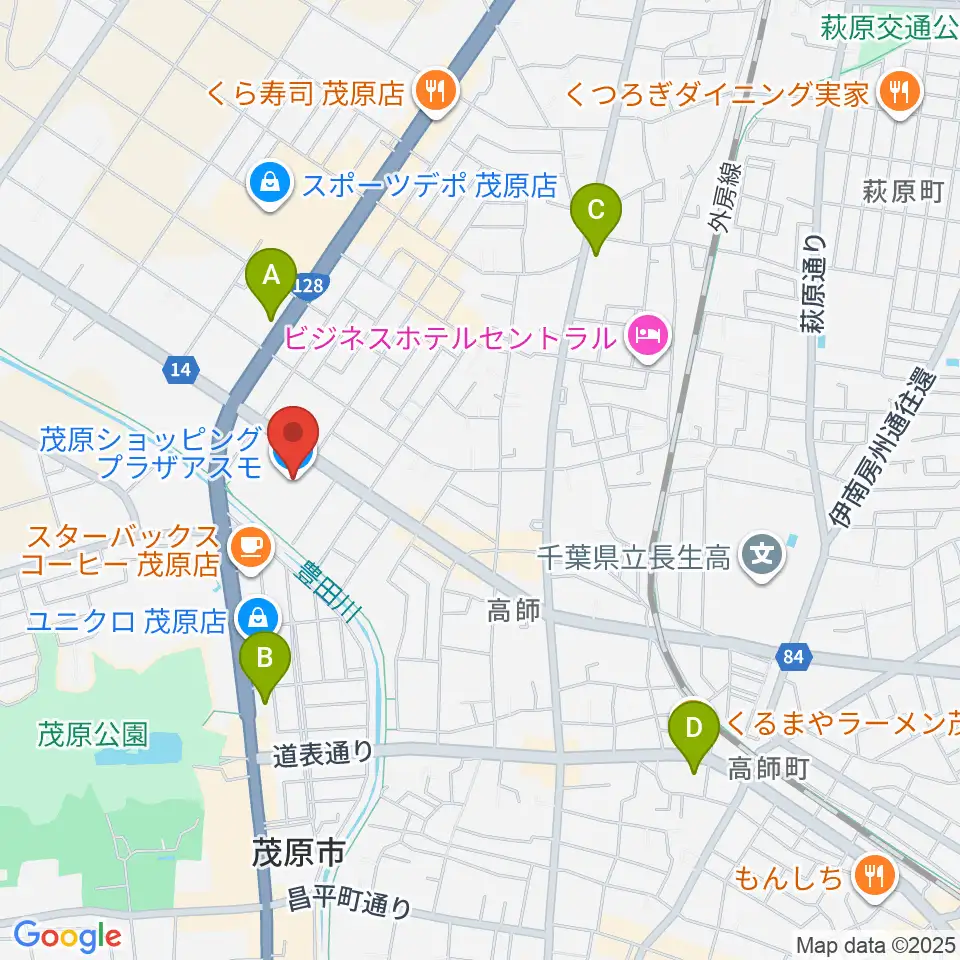 ASMO劇場周辺のコンビニエンスストア一覧地図