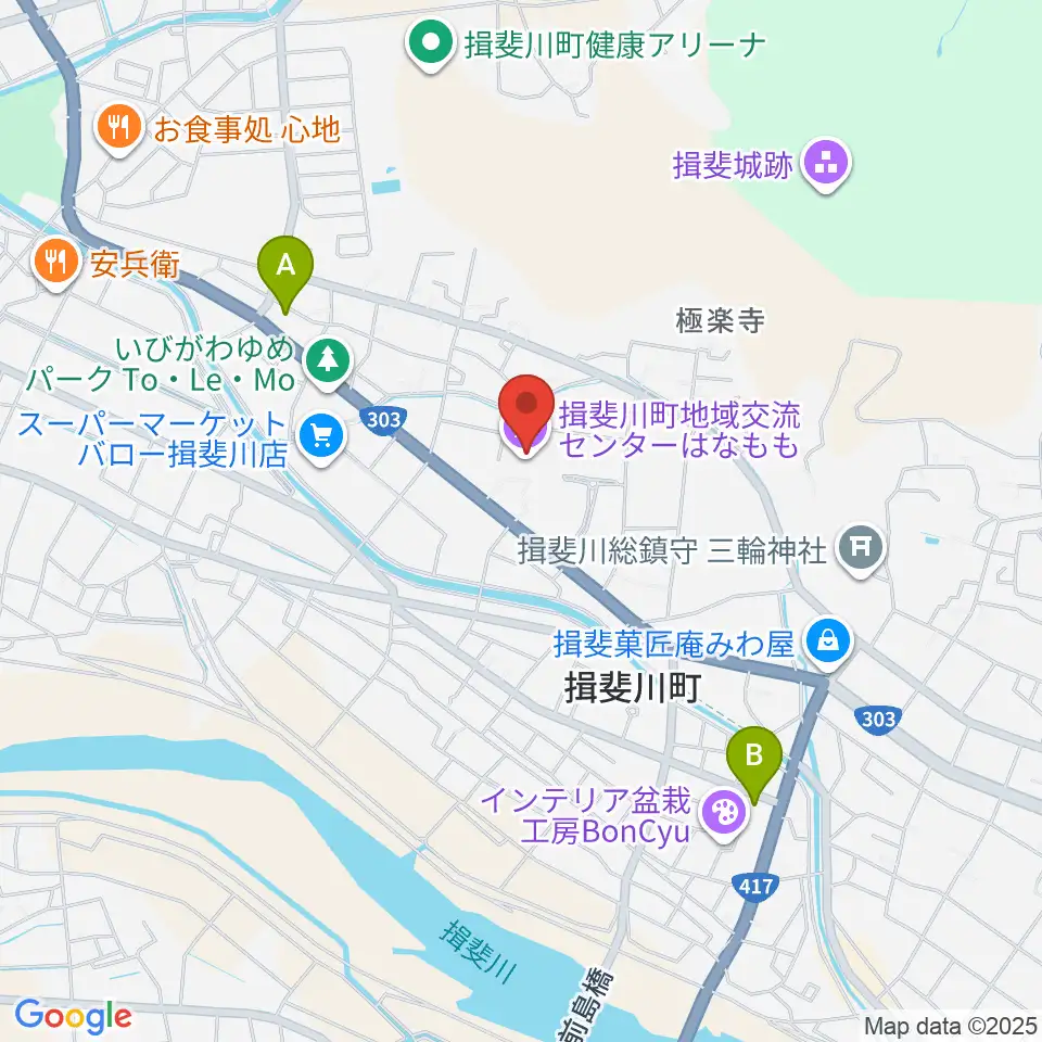揖斐川町地域交流センターはなもも周辺のコンビニエンスストア一覧地図