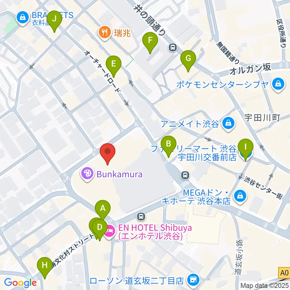 ル・シネマ周辺のコンビニエンスストア一覧地図