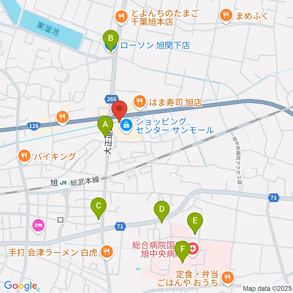 旭サンモールシネマ周辺のコンビニエンスストア一覧地図
