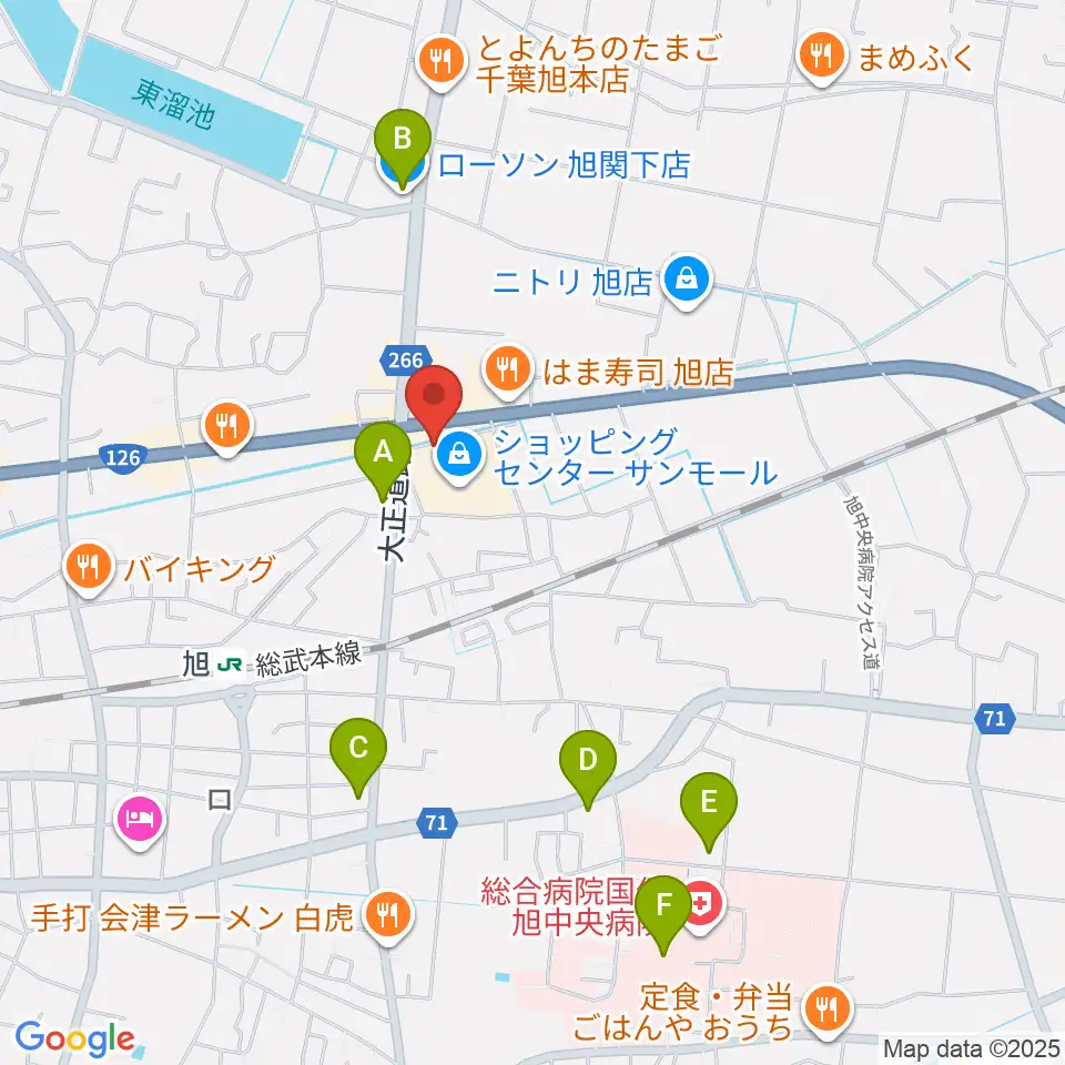 旭サンモールシネマ周辺のコンビニエンスストア一覧地図