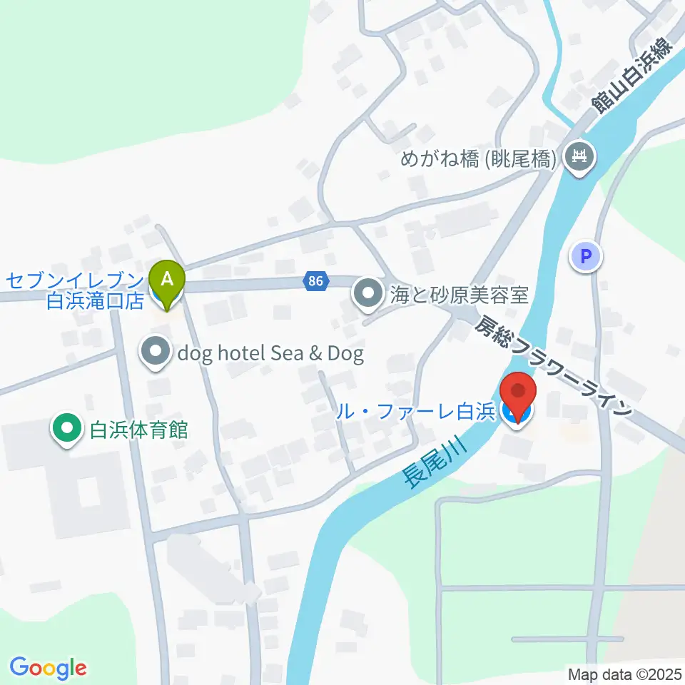 ル・ファーレ白浜周辺のコンビニエンスストア一覧地図