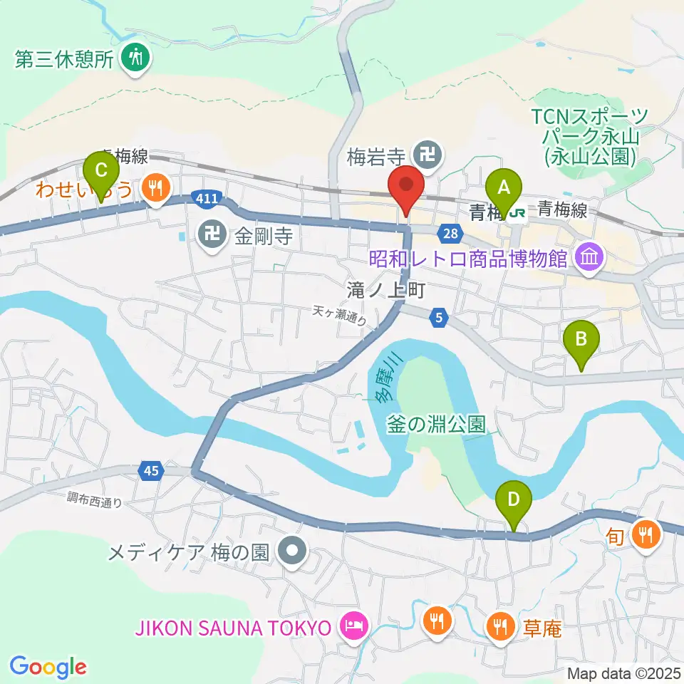S&Dたまぐーセンター周辺のコンビニエンスストア一覧地図