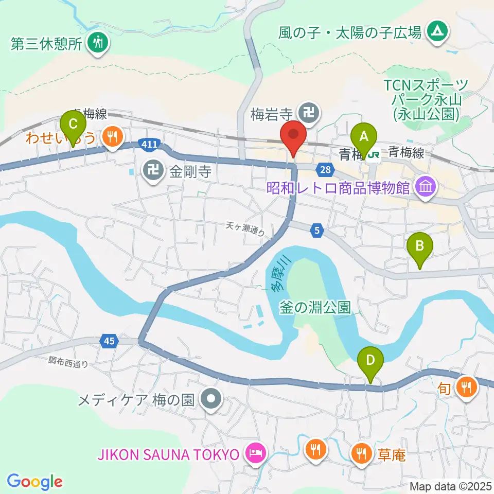 S&Dたまぐーセンター周辺のコンビニエンスストア一覧地図