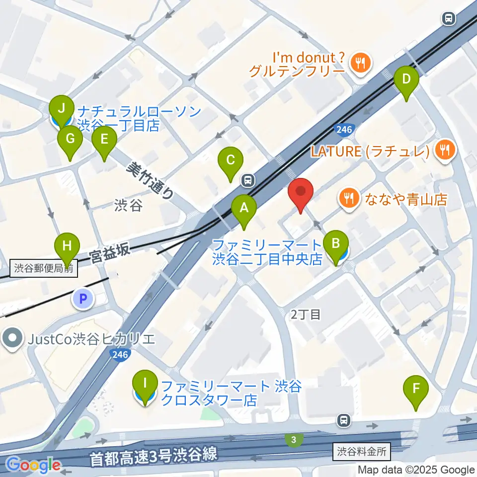 渋谷シアター・イメージフォーラム周辺のコンビニエンスストア一覧地図