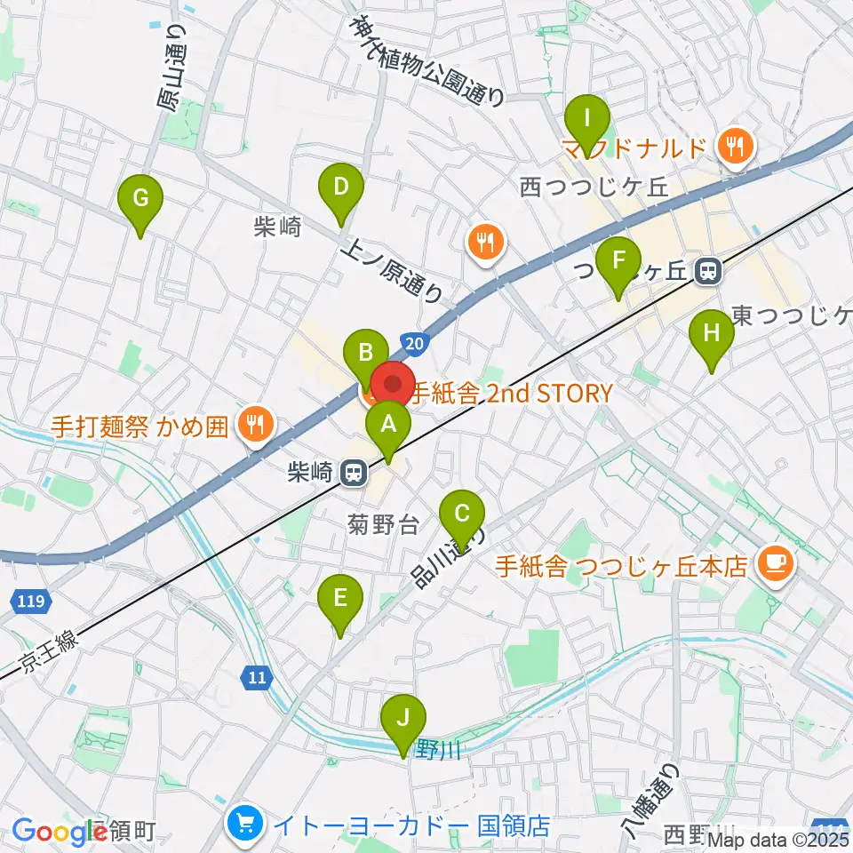 柴崎RATHOLE周辺のコンビニエンスストア一覧地図