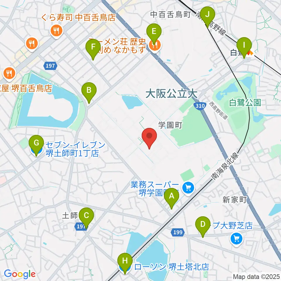Uホール白鷺周辺のコンビニエンスストア一覧地図