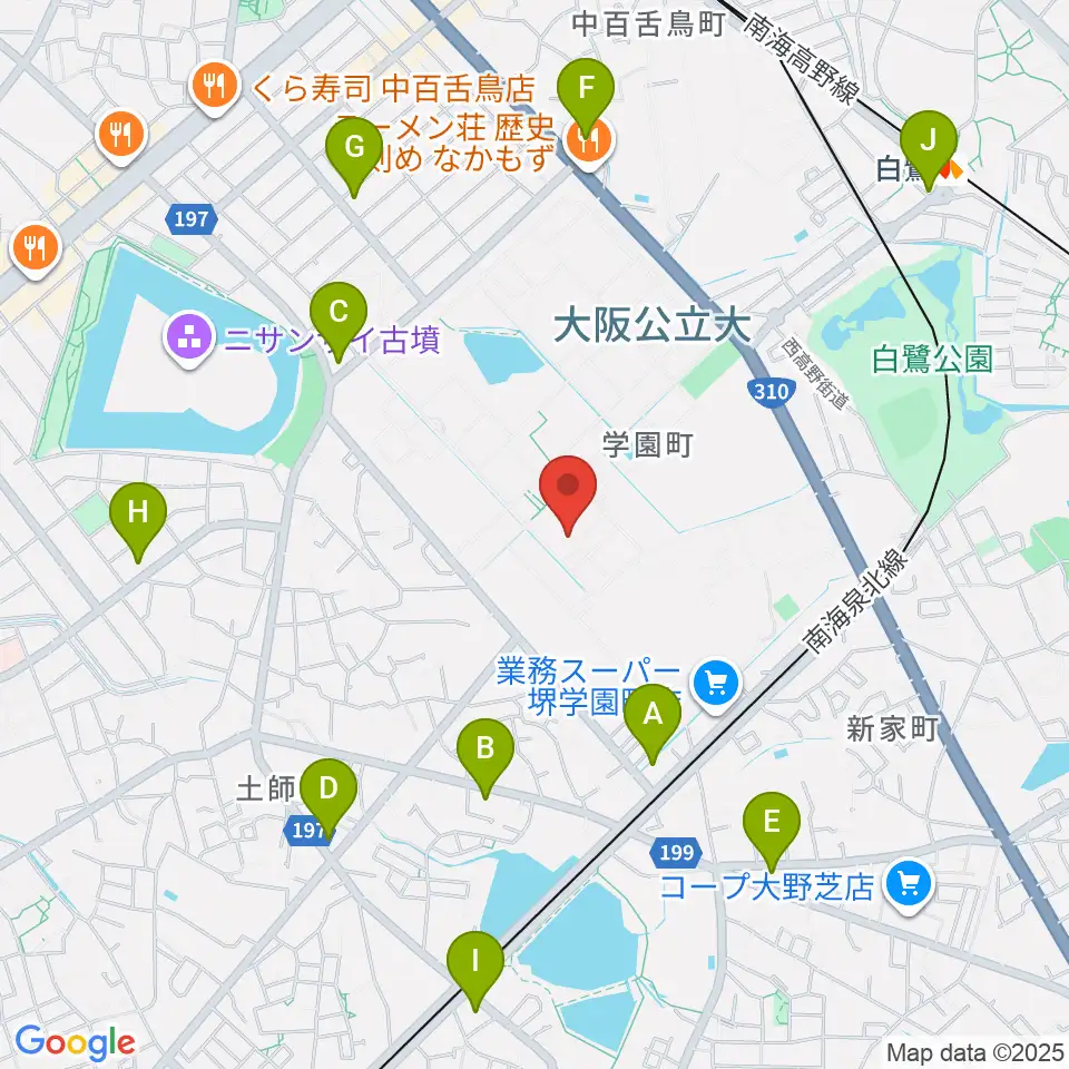 Uホール白鷺周辺のコンビニエンスストア一覧地図
