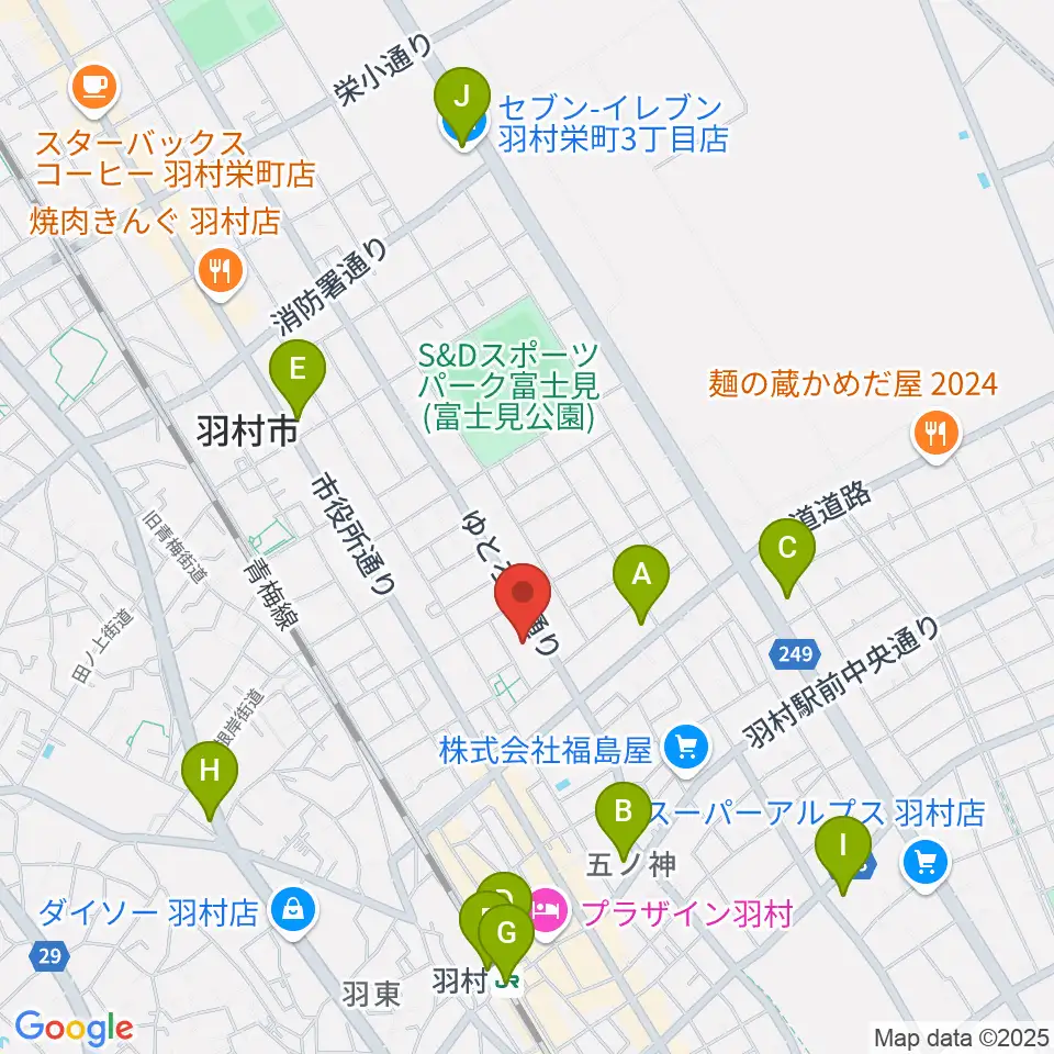 プリモホールゆとろぎ周辺のコンビニエンスストア一覧地図