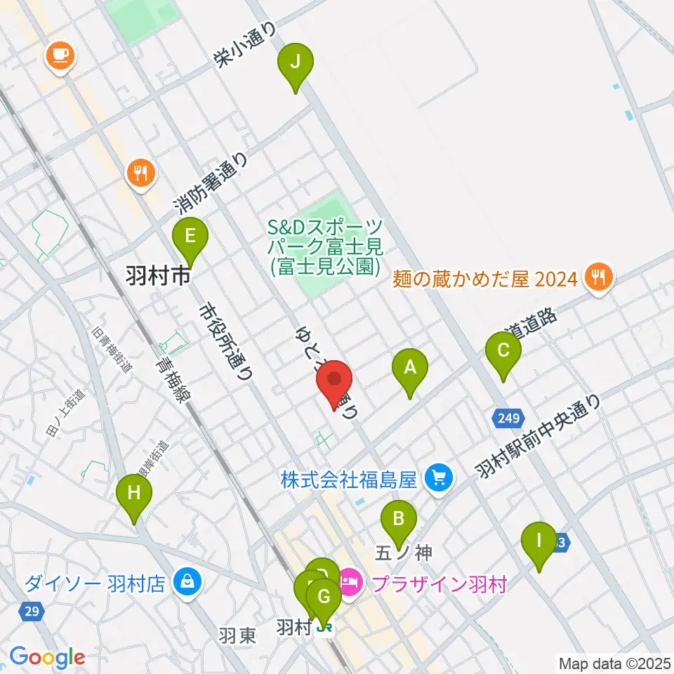 プリモホールゆとろぎ周辺のコンビニエンスストア一覧地図