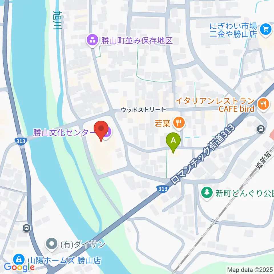 勝山文化センター周辺のコンビニエンスストア一覧地図