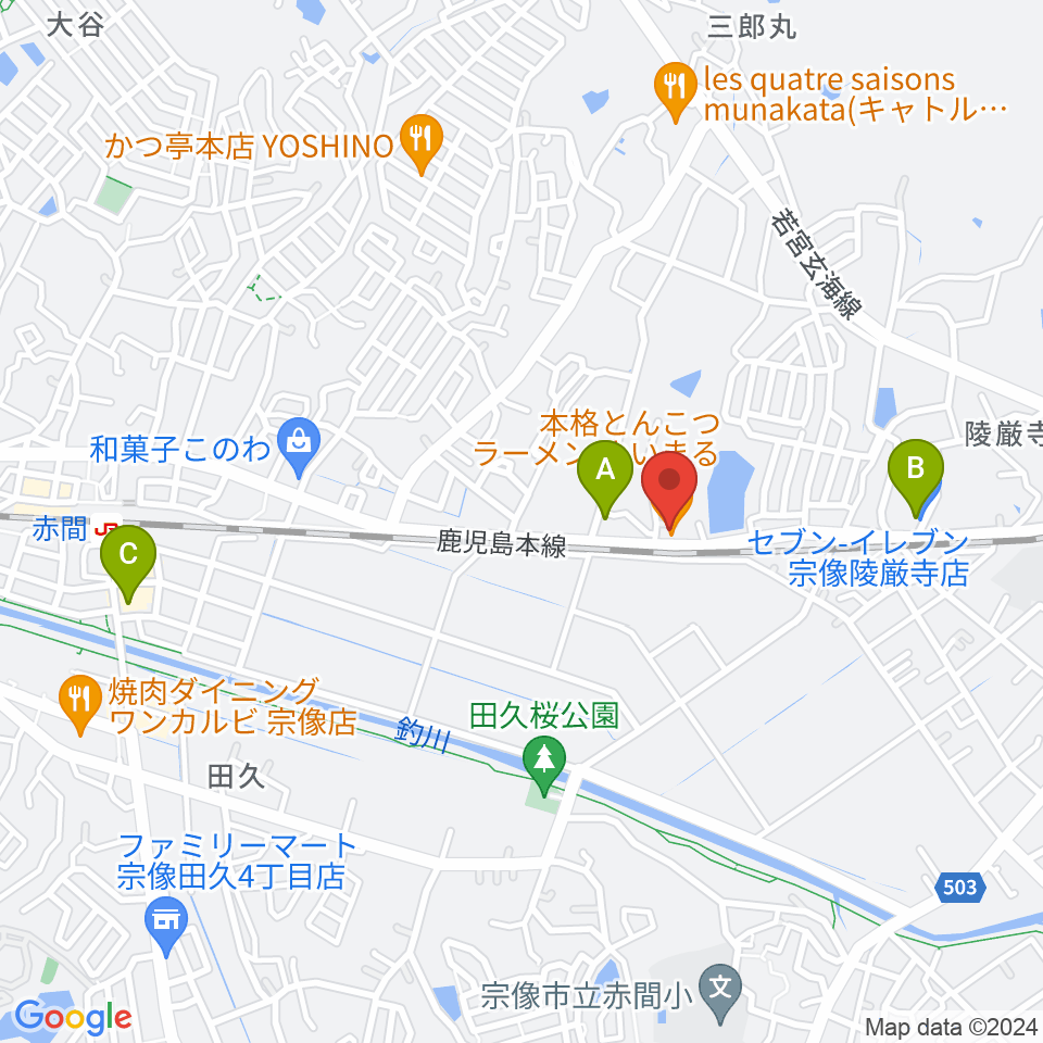 ジョーカーズサウンド周辺のコンビニエンスストア一覧地図