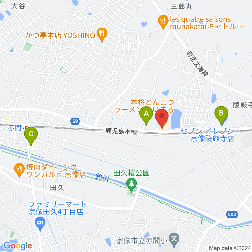 ジョーカーズサウンド周辺のコンビニエンスストア一覧地図