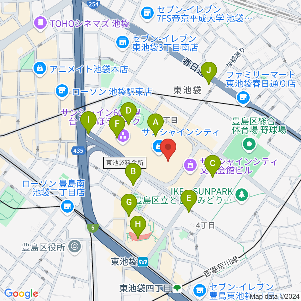 プラネタリウム満天周辺のコンビニエンスストア一覧地図