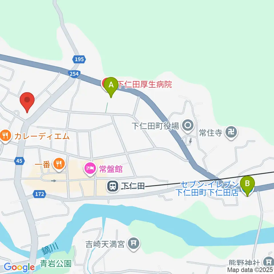 下仁田町文化ホール周辺のコンビニエンスストア一覧地図