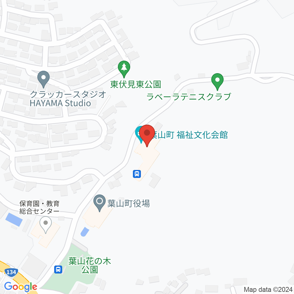 葉山町福祉文化会館周辺のコンビニエンスストア一覧地図