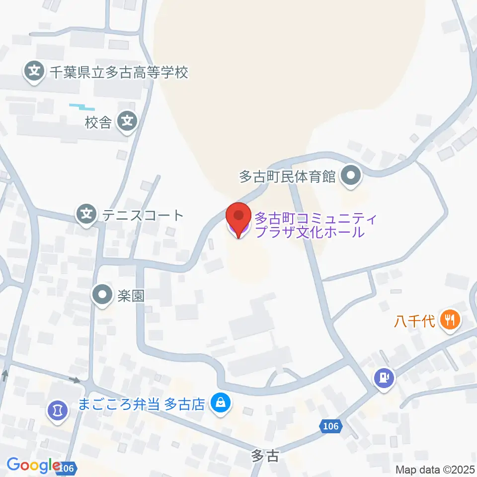 多古町コミュニティプラザ周辺のコンビニエンスストア一覧地図