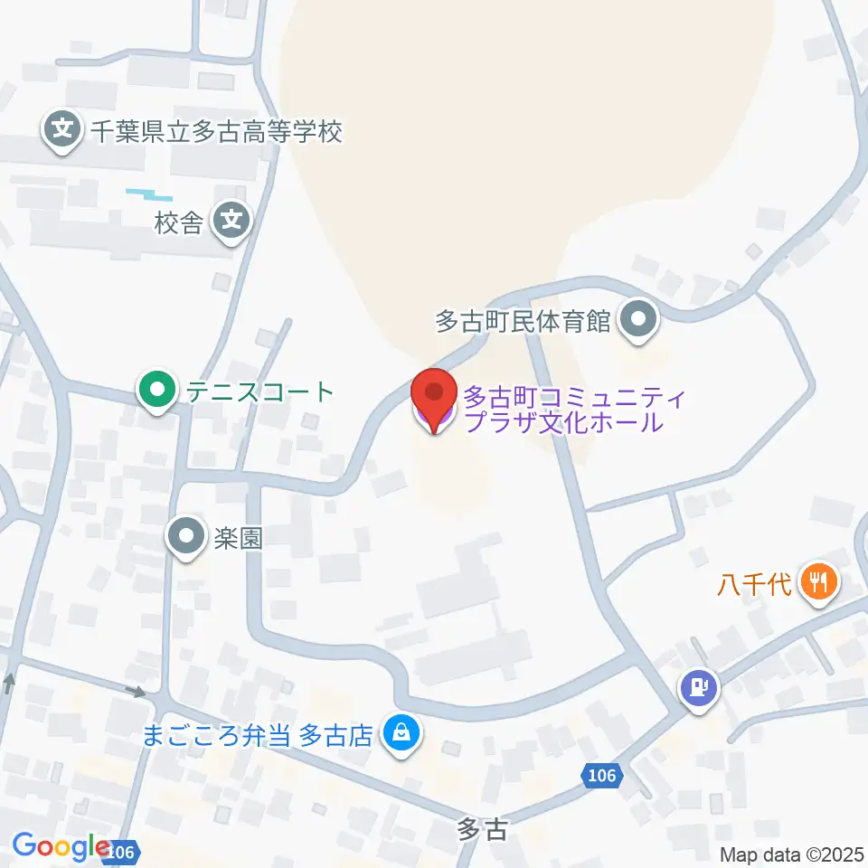 多古町コミュニティプラザ周辺のコンビニエンスストア一覧地図