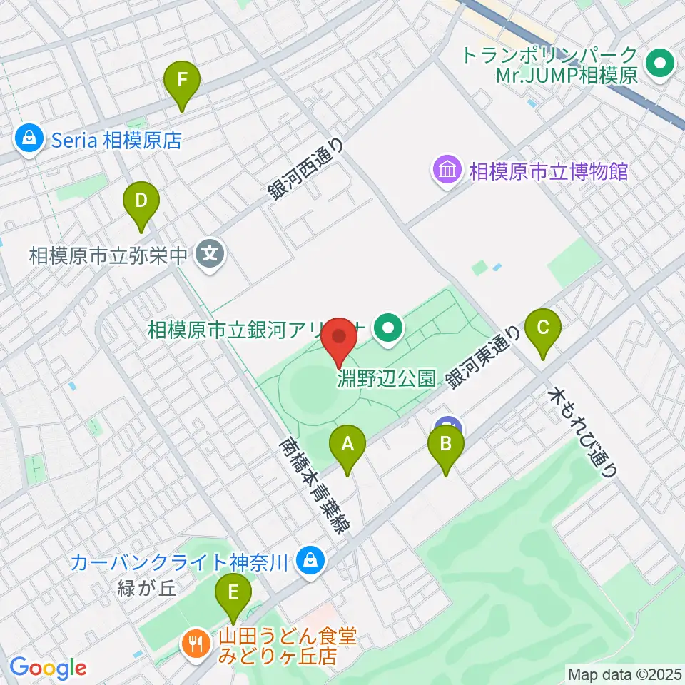 サーティーフォー相模原球場周辺のコンビニエンスストア一覧地図
