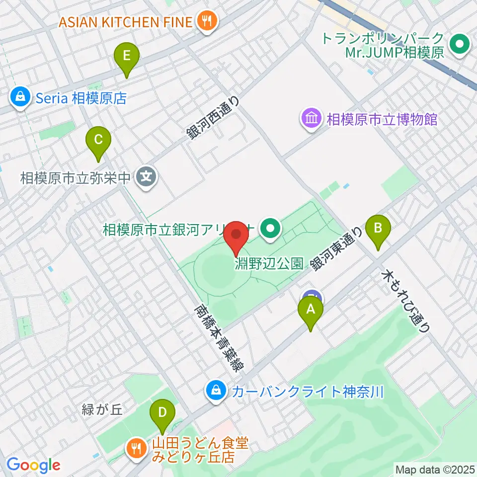 サーティーフォー相模原球場周辺のコンビニエンスストア一覧地図