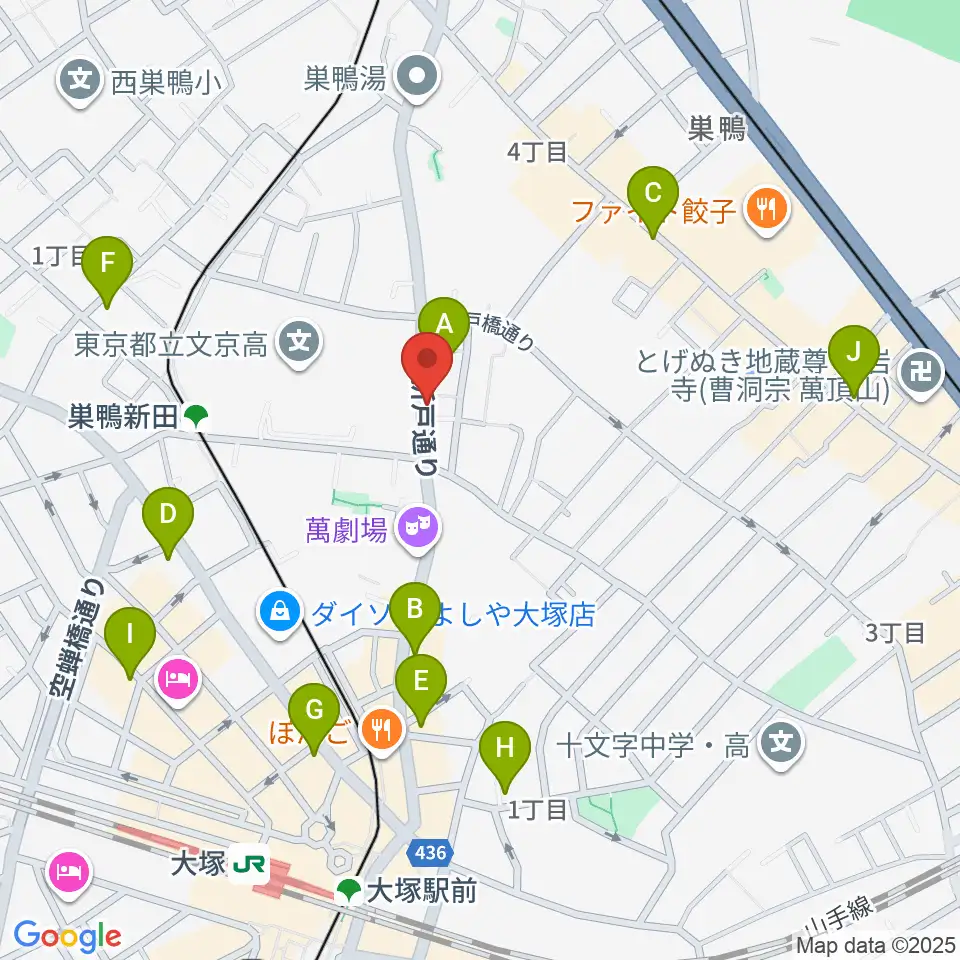 シネマハウス大塚周辺のコンビニエンスストア一覧地図