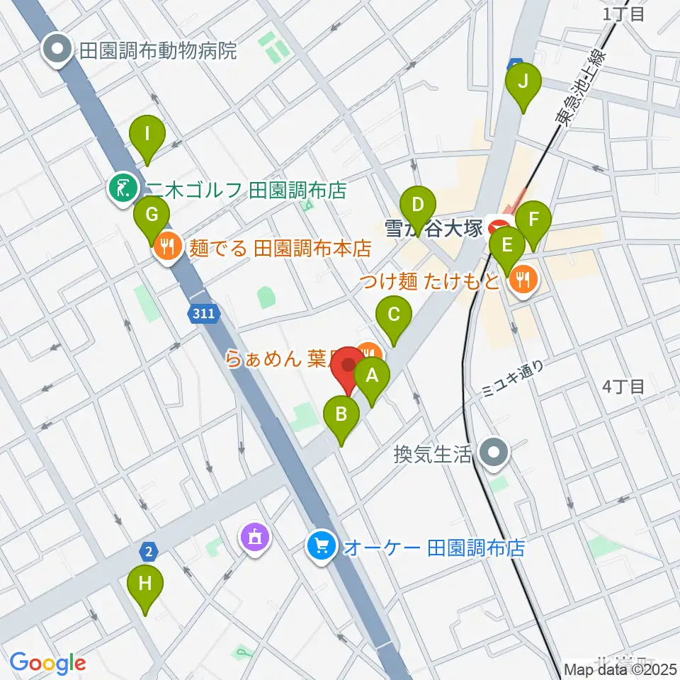 Studio PJ周辺のコンビニエンスストア一覧地図