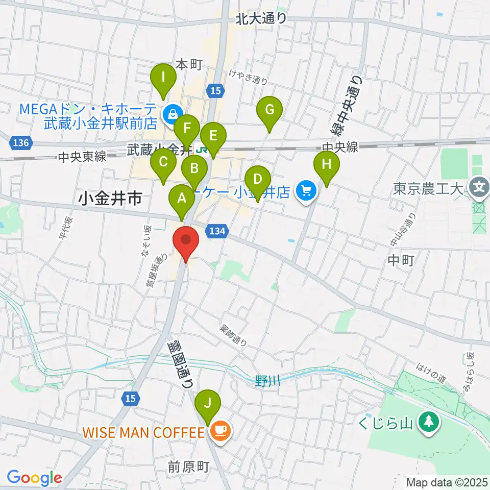 PLUS+FACTOR STUDIO周辺のコンビニエンスストア一覧地図