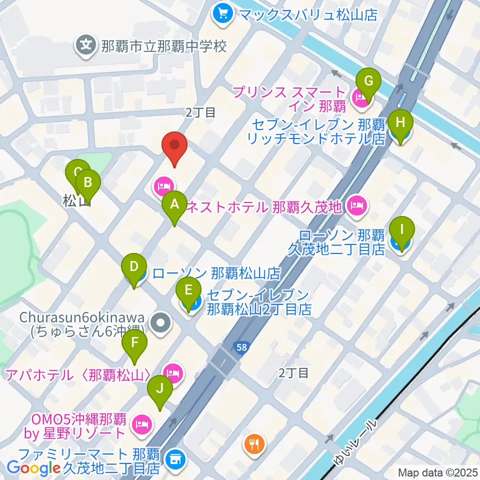 ドラムショップハル周辺のコンビニエンスストア一覧地図