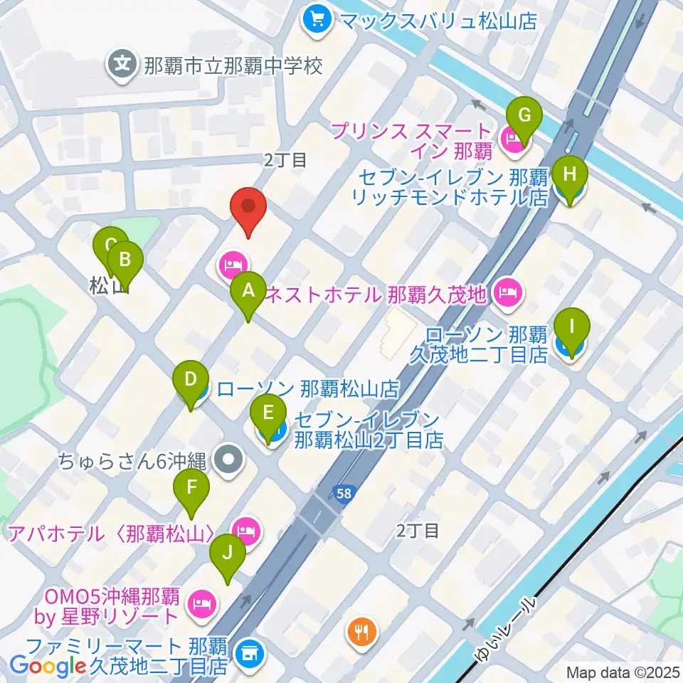 ドラムショップハル周辺のコンビニエンスストア一覧地図