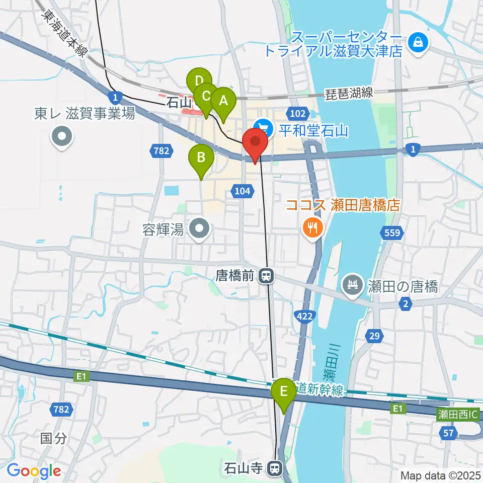 アンネの音楽教室周辺のコンビニエンスストア一覧地図