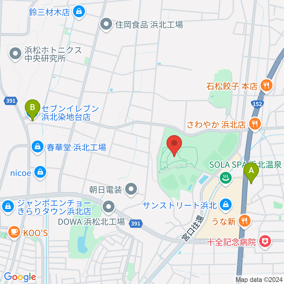 サーラグリーンアリーナ周辺のコンビニエンスストア一覧地図