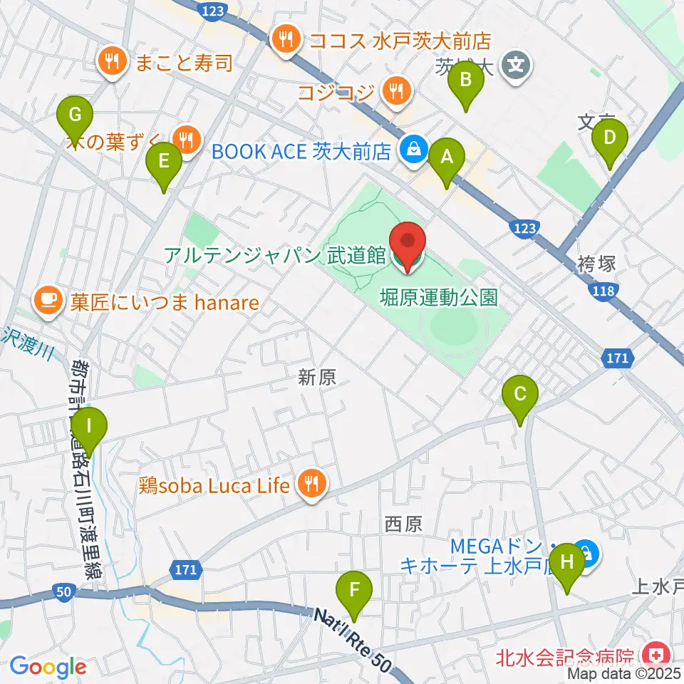 アルテンジャパン武道館周辺のコンビニエンスストア一覧地図